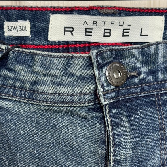 Artful Rebel Jax Slim Fit Denim Jeans Mens 32x30 High Performance Stretch - Picture 5 of 7